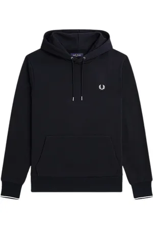 Fred Perry Sweatshirts & Hoodies, Heren, Blauw, 2Xl, Katoen, Regular Fit Hooded Zip Sweatshirt
