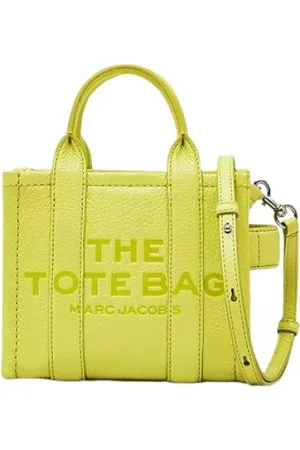 Marc Jacobs Tassen, Dames, Geel, ONE Size, Leer, Mini Tote Tas van Leer