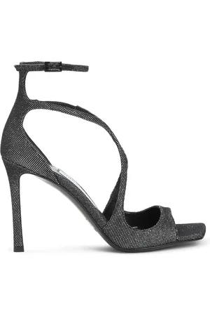 Jimmy Choo Schoenen, Dames, Zwart, 38 1/2 EU, Metallic Sandalen Verhoog Je Stijl