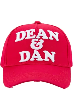 Dsquared2 Accessoires, unisex, Rood, ONE Size, Katoen, Contrast Logo Baseball Cap