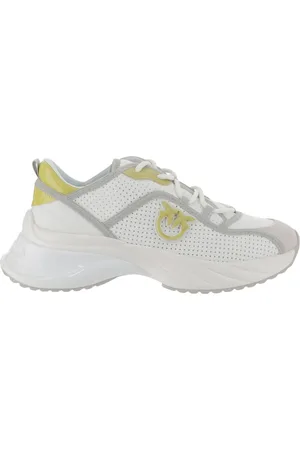 Pinko Schoenen, Dames, Wit, 37 EU, Leer, Love Birds Sneakers
