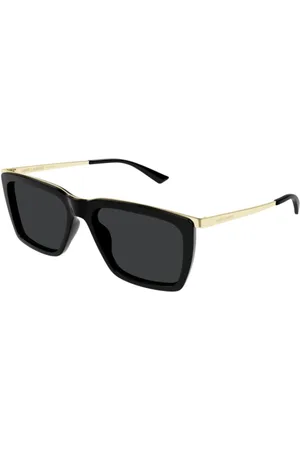Saint Laurent Accessoires, unisex, Geel, ONE Size, Stijlvolle Zwarte Zonnebril