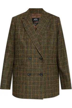 A.P.C. Jassen, Dames, Bruin, S, Wol, Blazer lucy