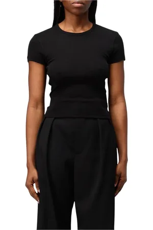 WARDROBE.NYC Tops, Dames, Zwart, L, Zwarte Crew Neck Tee