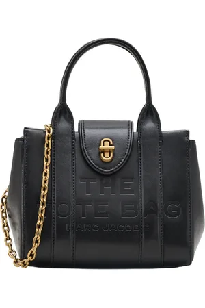 Marc Jacobs Tassen, Dames, Zwart, ONE Size, Leer, The Turnlock Crossbody Tote Tas