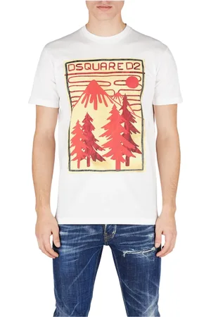 Dsquared2 Tops, Heren, Wit, S, Katoen, Wit overhemd