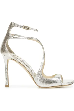 Jimmy Choo Schoenen, Dames, , 38 1/2 EU, Leer, Azia 95 Sandalen