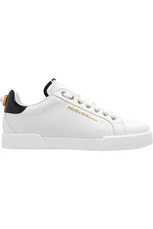 Dolce & Gabbana Schoenen, Dames, Wit, 36 EU, Leer, Sneakers met logo