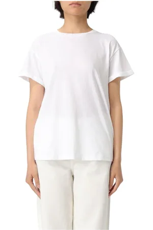 Liu Jo Tops, Dames, Wit, XL, Zwarte korte mouwen T-shirt