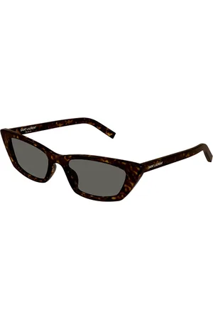 Saint Laurent Accessoires, Dames, Bruin, ONE Size, Bruine Zonnebril Dames Accessoires Ss 24