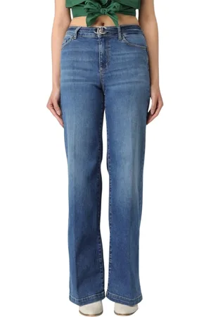 Liu Jo Jeans, Dames, Blauw, W26, Denim, Moderne Wide Leg Jeans