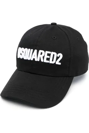 Dsquared2 Accessoires, Heren, Zwart, ONE Size, Katoen, Geborduurde Baseball Cap
