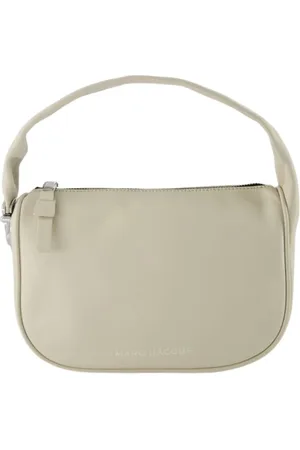 Marc Jacobs Tassen, Dames, Wit, ONE Size, Leer, Pushlock Mini Hobo Tas