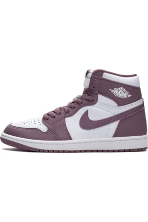 Jordan Schoenen, Heren, Paars, 44 1/2 EU, Leer, High OG Mauve Sneakers