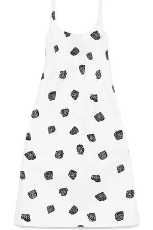 Marni Kleedjes, Dames, Wit, S, Witte Bloemenjurk voor Vrouwen