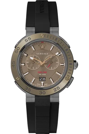 VERSACE Accessoires, Heren, Veelkleurig, ONE Size, V-Extreme Pro Dual Time Chronograaf Horloge