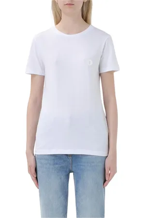 save the duck Tops, Dames, Wit, L, Katoen, Klassiek Katoenen T-Shirt