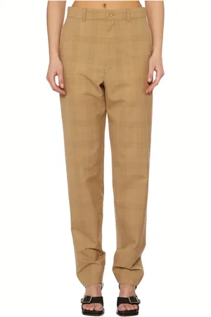 LEMAIRE Broeken, Dames, Bruin, 2Xs, Wol, Wollen Broek