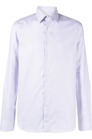 CANALI Overhemden, Heren, Paars, 4Xl, Katoen, Printed Shirt