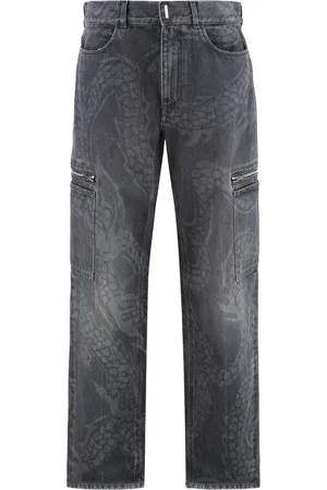 Givenchy Jeans, Heren, Zwart, W33, Katoen, Cargo Jeans met Meerdere Zakken