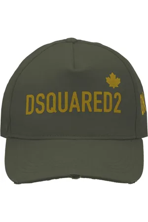 Dsquared2 Accessoires, unisex, Groen, ONE Size, Katoen, Contrast Logo Baseball Cap