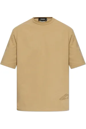 Dsquared2 Tops, Heren, Groen, M, Katoen, T-shirt met Logo