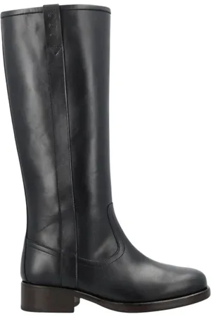 A.P.C. Schoenen, Dames, Zwart, 40 EU, Leer, Zwarte leren platte schoenen