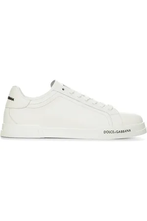Dolce & Gabbana Schoenen, Heren, Wit, 40 EU, Leer, Witte Veterschoenen van Leer