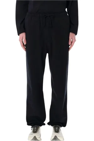 Y-3 Broeken, Heren, Zwart, XL, Katoen, Zwarte relaxte sweatpants