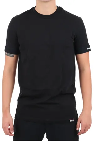 Dsquared2 Tops, Heren, Zwart, L, Casual Ronde Hals T-Shirt