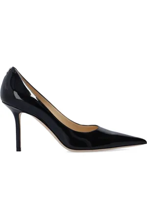 Jimmy Choo Schoenen, Dames, Zwart, 38 EU, Leer, Love Stiletto Pumps