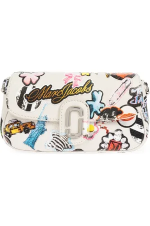 Marc Jacobs Tassen, Dames, Veelkleurig, ONE Size, Leer, Sticker Clover Schoudertas