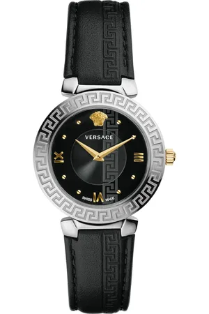VERSACE Accessoires, Dames, Zwart, ONE Size, Daphnis Zwitsers horloge voor vrouwen