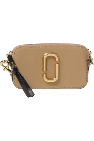 Marc Jacobs Tassen, Dames, Bruin, ONE Size, Leer, Klassieke Snapshot Leren Cameratas