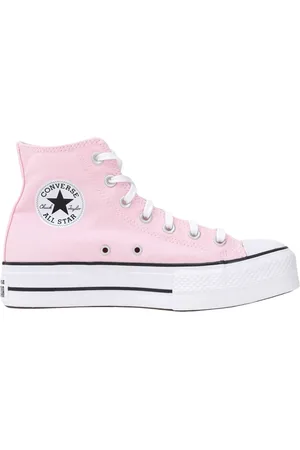 Converse Schoenen, Dames, Roze, 37 EU, Wol, Platform Chuck Taylor Sneakers Roze Vrouwen