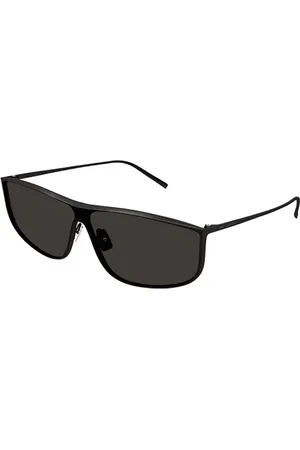 Saint Laurent Accessoires, Dames, Zwart, ONE Size, Metallic Zonnebril