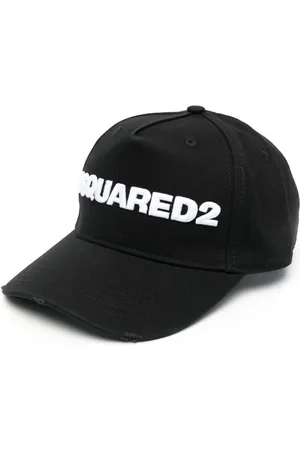 Dsquared2 Accessoires, Dames, Zwart, ONE Size, Katoen, Baseballpet met verwassen effect
