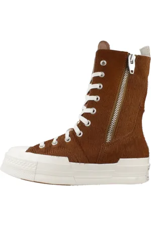 Converse Schoenen, Dames, Bruin, 38 EU, Hoge Top Sneakers Chuck 70 Plus
