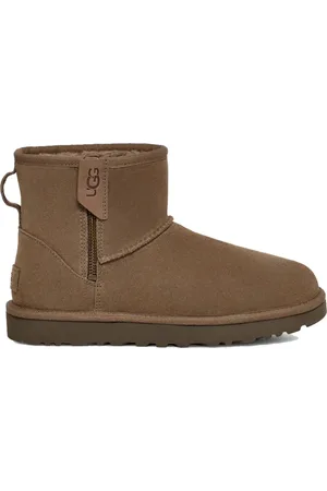 UGG Schoenen, Dames, Bruin, 36 EU, Suède, Bailey Klassieke Rits Enkellaarzen