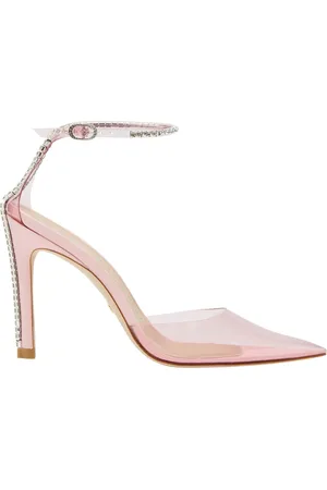 Stuart Weitzman Schoenen, Dames, Roze, 37 EU, Glamoureuze Strap Pump