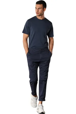 Masons Broeken, Heren, Blauw, S, Katoen, Coolkhinos Wortelpas Chino Broek Marineblauw