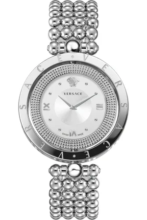 VERSACE Accessoires, Dames, Grijs, ONE Size, Dameshorloge Eon Zilver Ve 7901423