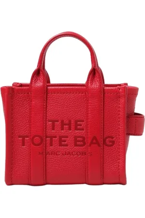 Marc Jacobs Tassen, Dames, Rood, ONE Size, Wijnkleurige Leren Mini Handtas
