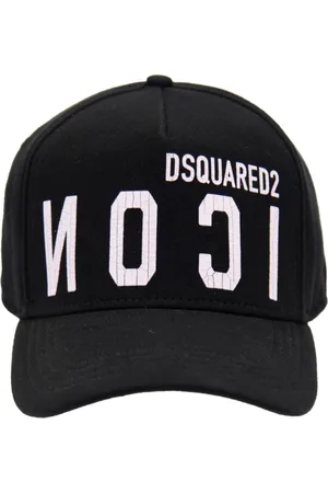 Dsquared2 Accessoires, unisex, Zwart, ONE Size, Katoen, Snapback Baseball Cap met Icon Print