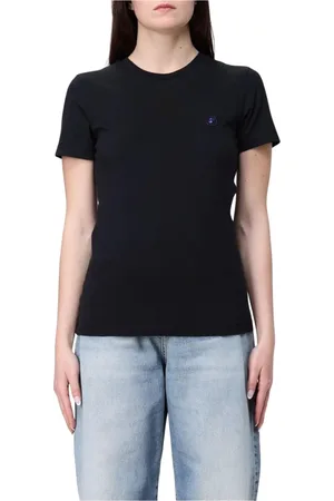 save the duck Tops, Dames, Zwart, L, Zwarte Grafische Print Dames T-shirt