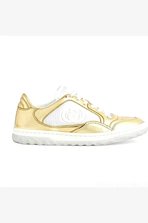 Gucci Schoenen, Dames, Geel, 37 EU, Casual Sneakers