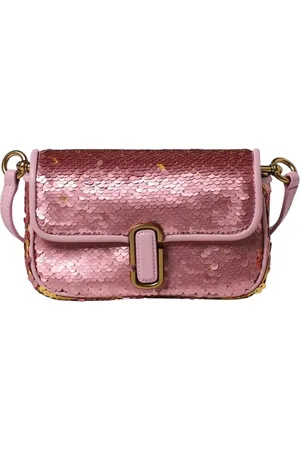 Marc Jacobs Tassen, Dames, Roze, ONE Size, Pailletten, Kleurrijke Sequin Crossbody Tas