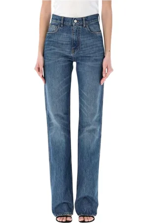 COPERNI Jeans, Dames, Blauw, M, Katoen, Klassieke Wide Leg Jeans Blauw