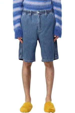 Marni Korte broeken, Heren, Blauw, W30, Denim, Stijlvolle Denim Shorts