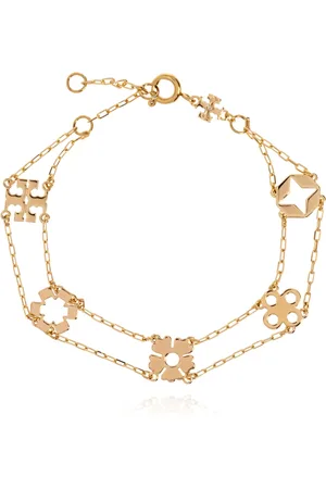 Tory Burch Accessoires, Dames, Geel, ONE Size, Messing armband